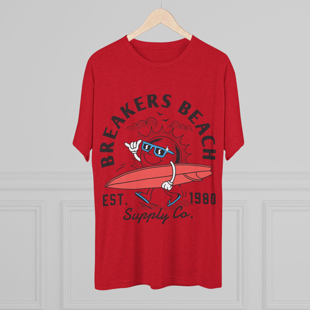 Breakers Beach Surf Tee — Vintage Surfboard Graphic "Breakers Beach Est. 1980"
