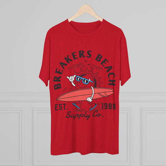 Breakers Beach Surf Tee — Vintage Surfboard Graphic "Breakers Beach Est. 1980"