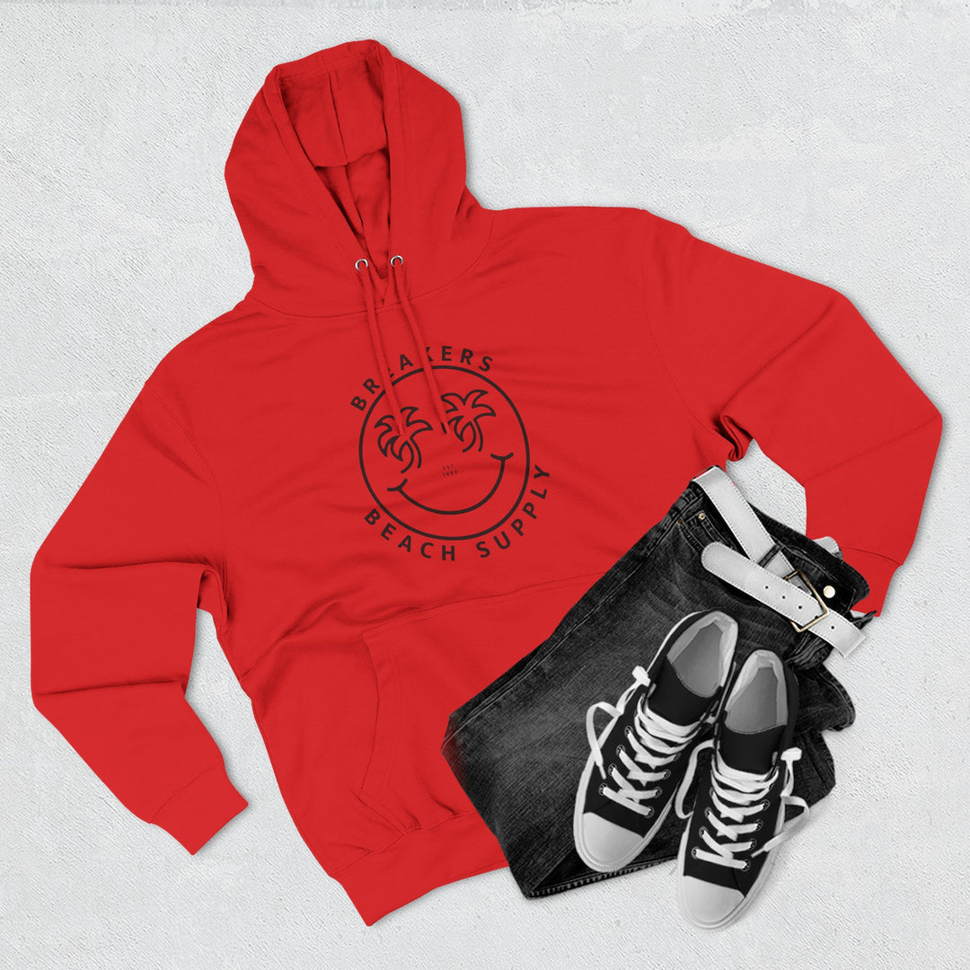 Beach Supply Smiley Palm Hoodie — 'Breakers' Graphic Pullover