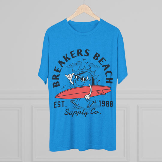Breakers Beach Surf Tee — Vintage Surfboard Graphic "Breakers Beach Est. 1980"