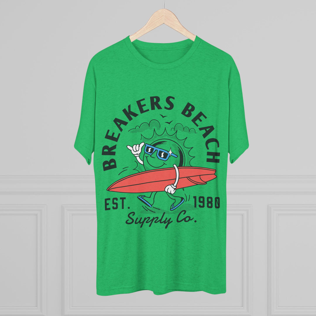 Breakers Beach Surf Tee — Vintage Surfboard Graphic "Breakers Beach Est. 1980"