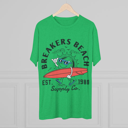 Breakers Beach Surf Tee — Vintage Surfboard Graphic "Breakers Beach Est. 1980"