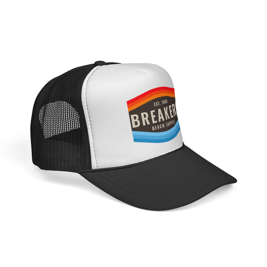 Breakers Beach Supply Trucker Cap — Retro Surf Logo Hat