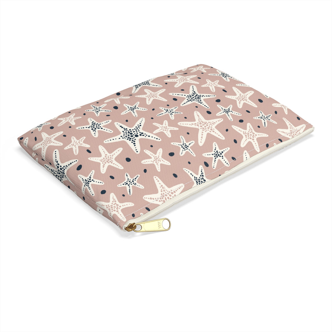 Pink Star Fish Accessory Pouch