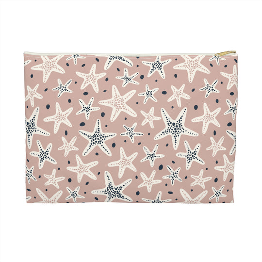 Pink Star Fish Accessory Pouch