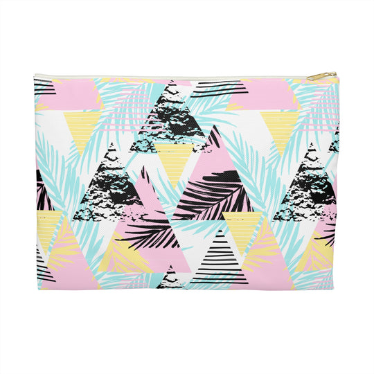 Geometric Palms Accessory Pouch