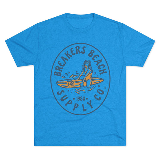 Breakers Beach Supply Co. Surf Tee — Vintage Surfer Graphic T-Shirt