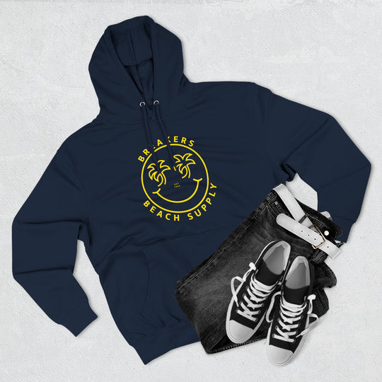 Beach Supply Smiley Palm Hoodie — 'Breakers' Graphic Pullover