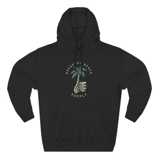 Palm Tree Graphic Hoodie — Coastal Beach Supply Fleece Sweatshirt