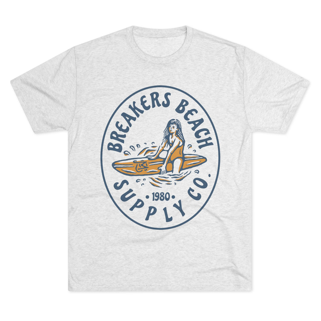 Breakers Beach Supply Co. Surf Tee — Vintage Surfer Graphic T-Shirt