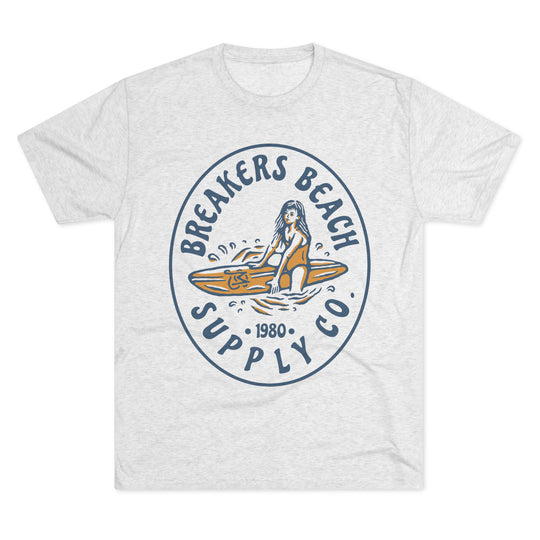 Breakers Beach Supply Co. Surf Tee — Vintage Surfer Graphic T-Shirt
