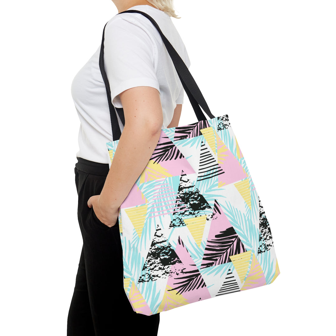 Geometric Palm Tote Bag