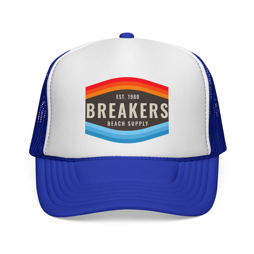 Breakers Beach Supply Trucker Cap — Retro Surf Logo Hat