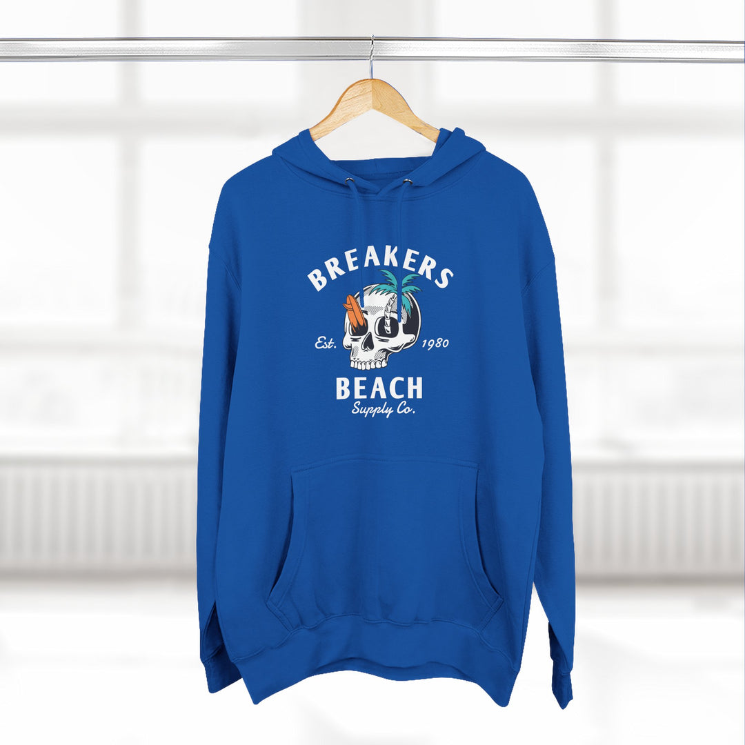 Skull Palm Hoodie — Tropical Skull Graphic Fleece Hoodie