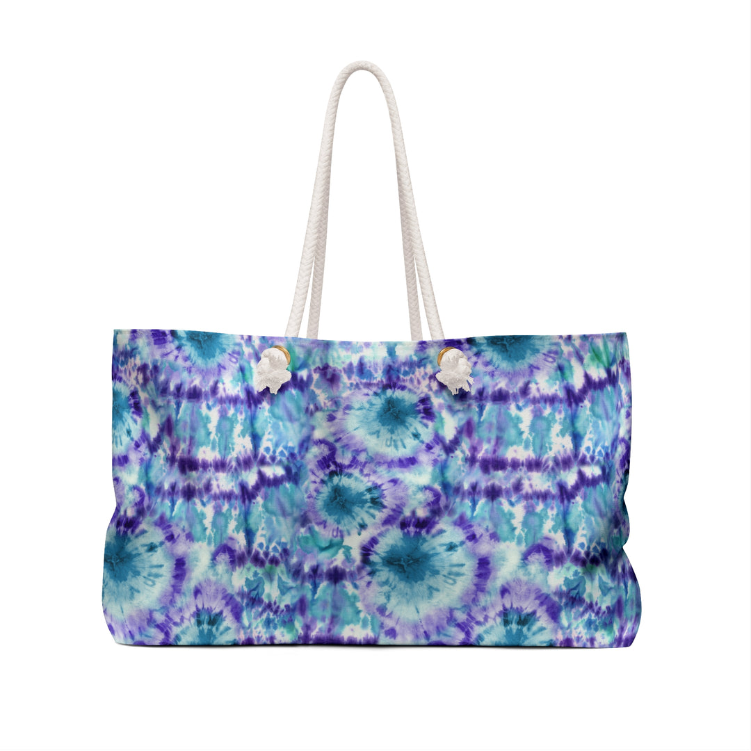 Purple & Blue Tie Dye Weekender Bag