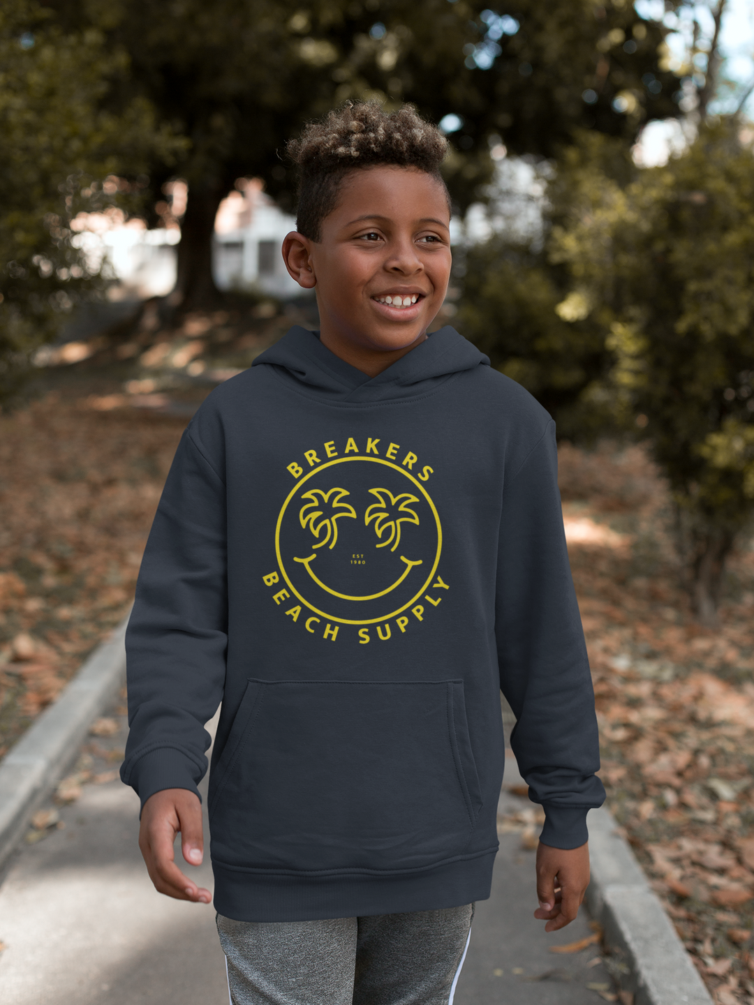 Smiley Palms Youth Heavy Blend Hooded Sweatshirt