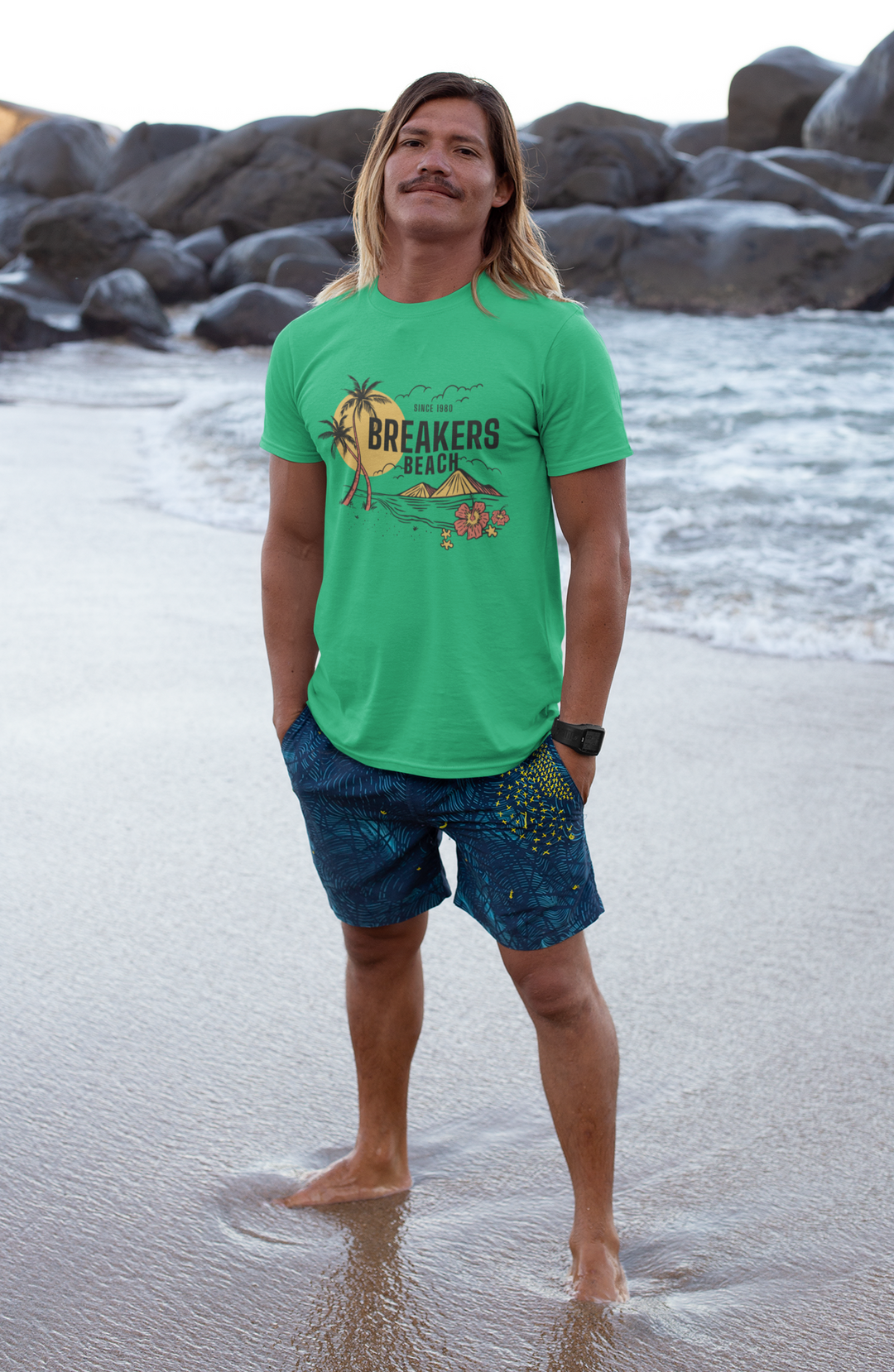 Beach View - Unisex Triblend T-shirt