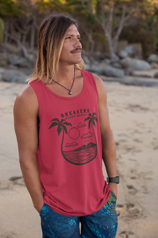 Cup O' Palms (Dark Print) - Unisex Jersey Tank