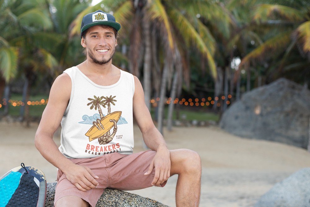 Peace Palms (Color Print) - Unisex Jersey Tank